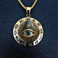 📢📢50% OFF !! ⏰👁️ Vintage All Seeing Eye Pendant Necklace – Intricate Motif, Lightweight Zinc Alloy & Versatile Style ✨