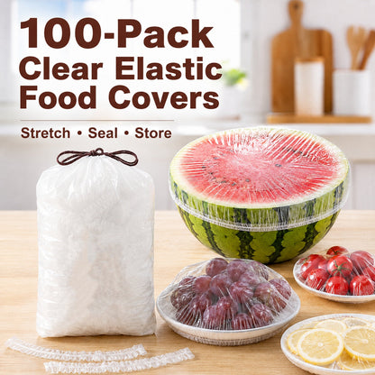 📢📢50% OFF !!⏰Disposable Stretch Food Covers, Elastic Kitchen Bowl & Plate Lids, Plastic Wrap Alternative for Food Storage & Leftovers Preservation