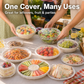 📢📢50% OFF !!⏰Disposable Stretch Food Covers, Elastic Kitchen Bowl & Plate Lids, Plastic Wrap Alternative for Food Storage & Leftovers Preservation