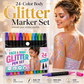⏳🔥LIMITED-TIME 50% OFF! ⏰📢 24-Color Face & Body Glitter Marker Set with Dual Tips – Skin-Safe, Sweat-Resistant & Dazzling Sparkle ✨