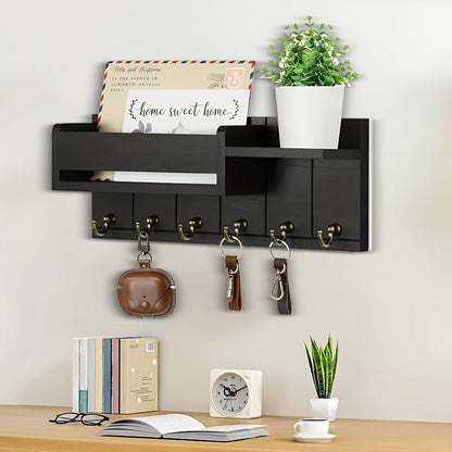 📢📢50% OFF !! ⏰Wall-Mounted Mail and Key Holder with Shelf