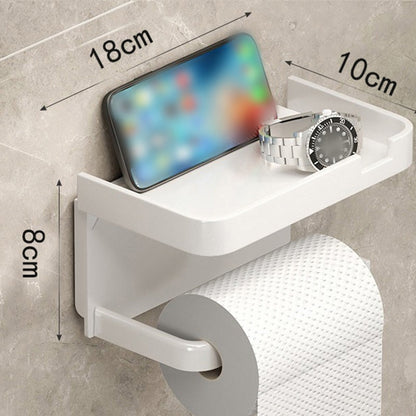 📢📢50% OFF !!⏰Wall-Mounted Toilet Paper Holder with Storage Shelf