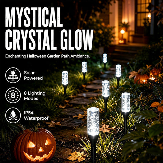 📢📢50% OFF !!⏰ 2026 Sale — Over 35,800 Sold!☀️ Solar Bubble Crystal Pathway Stake Lights Outdoor Garden Lighting ✨