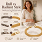 📢📢50% OFF !!⏰14K Gold-Plated Wide Woven Mesh Bracelet