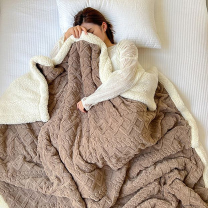 📢📢50% OFF !!⏰Thickened Imitation Cashmere Throw Blanket