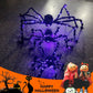 📢📢50% OFF & In Stock⏰ Halloween Black Spider Decoration with Light
