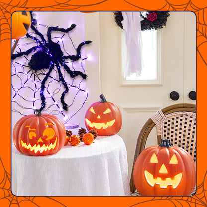 📢📢50% OFF & In Stock⏰ Halloween Black Spider Decoration with Light