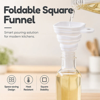 📢📢50% OFF & In stock ⏰Foldable Silicone Collapsible Wide Mouth Funnel