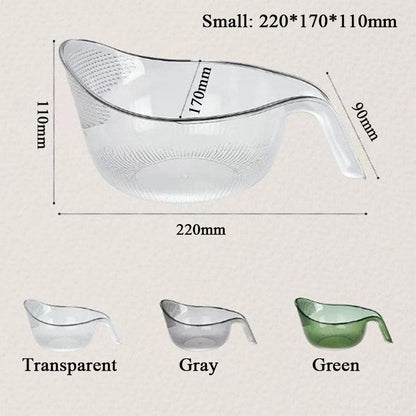 📢📢50% OFF & In Stock⏰ Wash Rice Without Losing a Grain – Fine Mesh Colander Bowl with Handle. UK Stock ✨