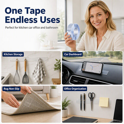 📢📢50% OFF & Buy 1 Get 1 Free🔥Clear Traceless Nano Mounting Tape