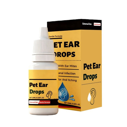 📢📢50% OFF !!⏰Gentle Pet Ear Drops for Itch Relief & Cleaning