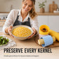 📢📢50% OFF !! & BUY 1 GET 1 FREE⏰Manual corn kernel remover: run the cob through the stainless steel blade and rows of kernels slide off in seconds — no knife, no mess, no flying grains.