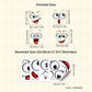 📢📢50% OFF !! ⏰️ 4 Sheets Funny Smiley Face Stickers