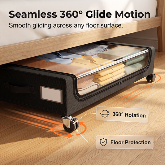 📢📢50% OFF !! & FREE SHIPPING ✈️ ⏰Large-Capacity Underbed Storage Cart