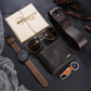 📢📢50% OFF !!⏰️Men's 7-Piece Gift Set with Watch Wallet Belt Sunglasses Keychain