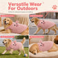 📢📢50% OFF !! ⏰ Fleece Lined Pet Cartoon Vest – Warm, Leash Ring, Soft ✨