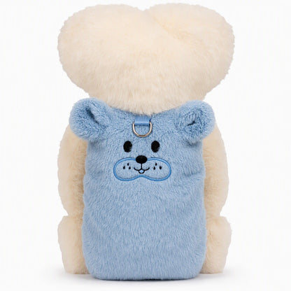 📢📢50% OFF !! ⏰ Fleece Lined Pet Cartoon Vest – Warm, Leash Ring, Soft ✨