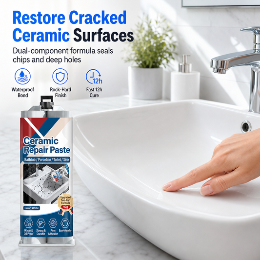 📢📢LIMITED-TIME 50% OFF⏰🏠 Ceramic Tile Repair Paste – Restore Cracks & Chips Easily With A DIY Waterproof Repair Solution 🛠️