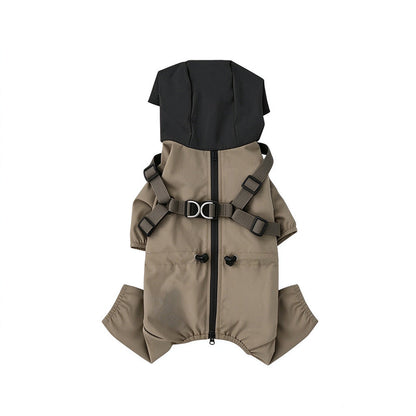 🐕 Winter Pet Jacket: Integrated Leash Ring, Fleece-Lined, Waterproof, Chafe-Free, XS-2XL