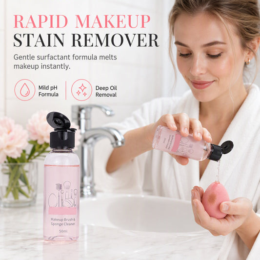 📢📢BUY 1 GET 1 FREE !! ⏰50ml Makeup Brush and Sponge Cleanser Liquid Powder Puff Cleaning Water for Cosmetic Sponges and Cushion Puffs