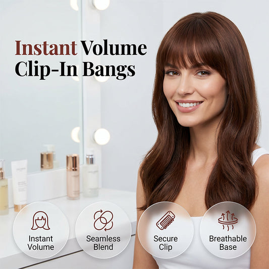 📢📢BUY 1 GET 1 FREE !! ⏰Women Straight Synthetic Fringe Bangs Hair Extension