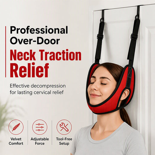 📢📢50% RABATT !!⏰Over Door Cervical Traction Device for Neck Stretching & Comfort