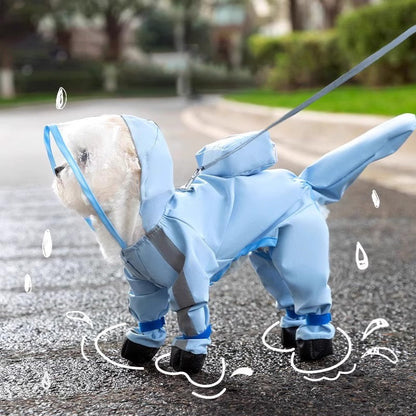 📢📢50% OFF !! ⏰Cute Full Wrap Pet Rain Coat with Mask