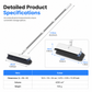 📢📢40% OFF !! ⏰Long Handle Floor Scrub Brush with Stiff Bristles and Squeegee 2-in-1 Household Bathroom Cleaning Tool with Built-in Soap Dispenser and Detachable Head