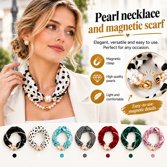 📢📢BUY 1 GET 1 FREE !! ⏰Pearl Scarf Necklace