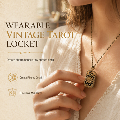 📢📢50% OFF !! ⏰Women's Tiny Tarot Card with Chain Jewelry