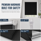 📢📢 50% OFF☀️Blackout Roller Blinds – UV Protection, 130cm Height, Drill-Free Installation