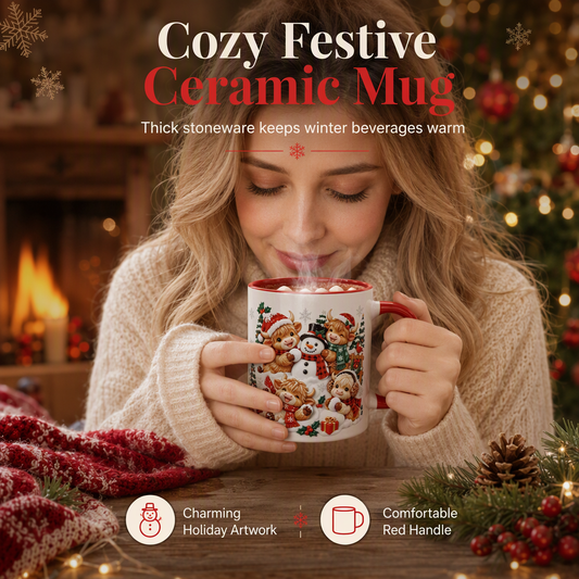 📢📢50% OFF !! ⏰Festive Christmas Snowman Ceramic Mug