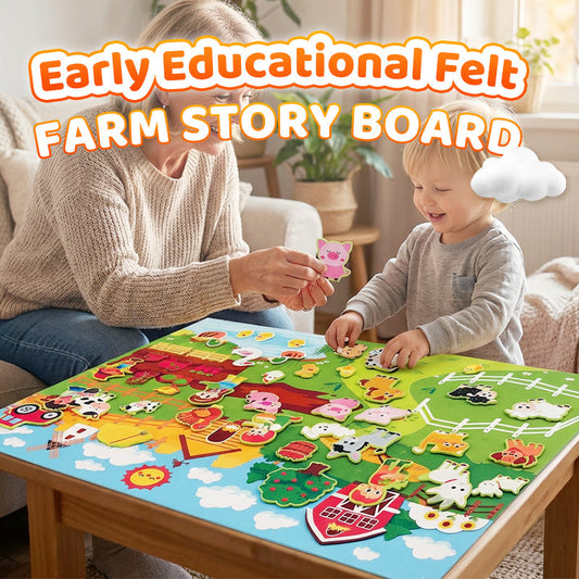 Early Educational Felt Farm Story Board Set