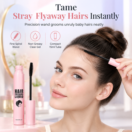 📢📢50% OFF !! ⏰Flyaway Hair Finishing Liquid for Taming and Styling Messy Hair