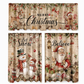 📢📢50% OFF !! ⏰Christmas Kitchen Curtains Set