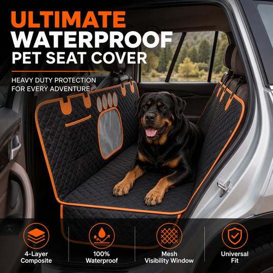 📢📢40% OFF !! ⏰Waterproof Dog Car Seat Cover Dirtproof Rear Seat Pet Mat Cushion