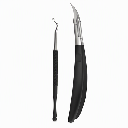 📢📢50% OFF !! ⏰Stainless Steel Ingrown Toenail Clipper and Dead Skin Nipper 2 Piece Manicure Set