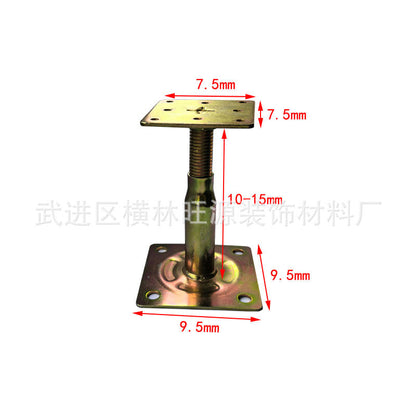 Adjustable Heavy Duty Galvanized Steel Post Support Base Bracket for Elevated Floors and Roofs