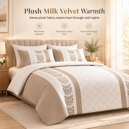 📢📢50% OFF !! ⏰Winter Warm 3 Piece Comforter Bedding Set