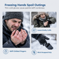 🔥50% DISCOUNT – Don’t Miss Out🔥Winter Waterproof Windproof Warm Lined Outdoor Sports Gloves with Zipper for Cycling Hiking and Skiing