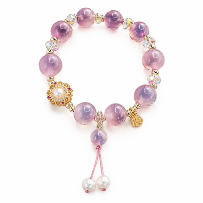 📢📢50% OFF !! ⏰Fashion Purple Crystal Beaded for Women with Sparkling Star Zircon Charm