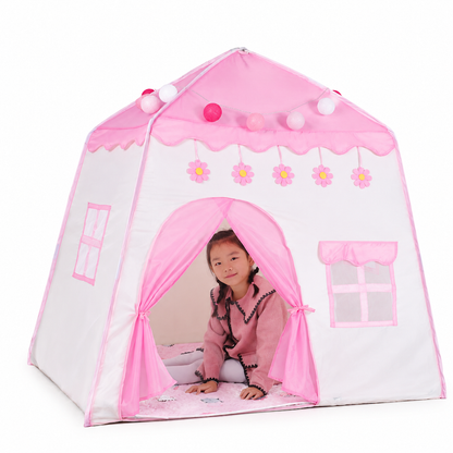 Kids Indoor Play Tent Princess Castle Secret Base Bed Tent Playhouse for Toddlers