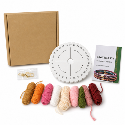 DIY Braiding Cord Craft Kit for Adults and Beginners Boxed Set