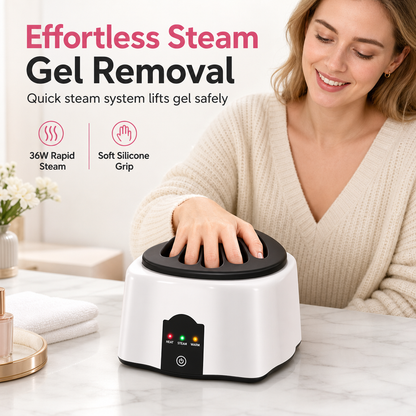 📢📢40% OFF !! ⏰36W Professional Steam Nail Polish Remover Machine for Quick and Gentle Gel Acrylic Nail Removal