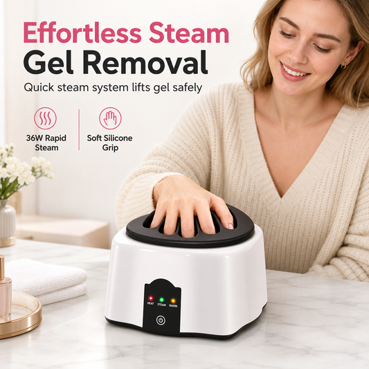 📢📢40% OFF !! ⏰36W Professional Steam Nail Polish Remover Machine for Quick and Gentle Gel Acrylic Nail Removal