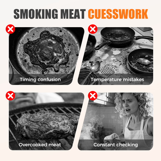 📢📢50% OFF !! ⏰Magnetic Meat Smoking Guide for Grills & Smokers