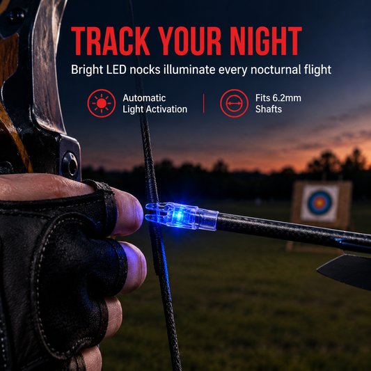 📢📢50% OFF !! ⏰Automatic LED Lighted Arrow Nock for 6.2mm Inner Diameter Arrow Shafts