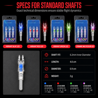 📢📢50% OFF !! ⏰Automatic LED Lighted Arrow Nock for 6.2mm Inner Diameter Arrow Shafts