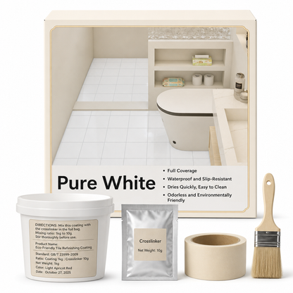 Water-Based Waterproof Ceramic Tile Refinishing Coating for Bathroom Floor Renovation