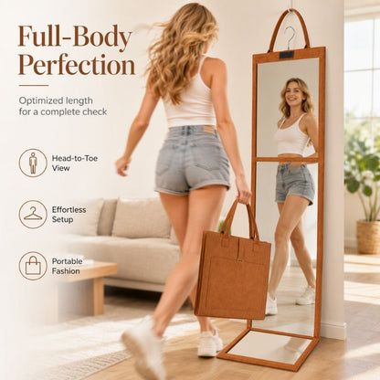 📢📢50% OFF !! ⏰Portable Folding Full-Length Mirror
